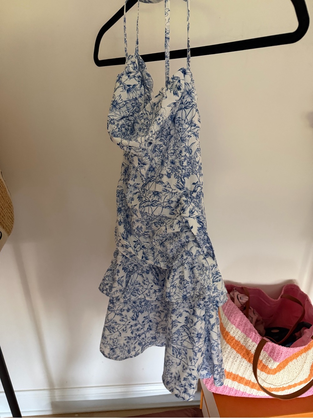Amazon Blue White Sundress Small - Picture 4 of 4